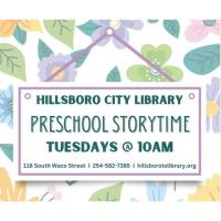 Preschool Storytime at Hillsboro City Library