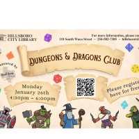 Dungeons & Dragons Club At the Hillsboro City Library