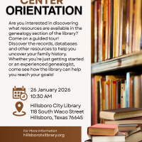 Genealogy Center Orientation at The Hillsboro City Library