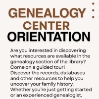 Genealogy Orientation At The Hillsboro City Library