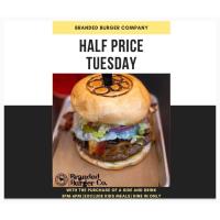Half off Tuesdays at Branded Burger 3-6pm