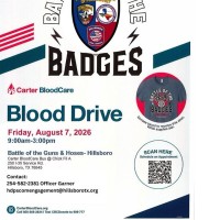 Battle of the Badges Carter Blood Drive Hillsboro TX
