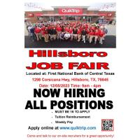 QuikTrip Hillsboro, Texas Job Fair
