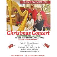 Christmas Concert and Reception - 6pm First Presbyterian Church Hillsboro