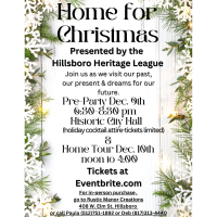 Hillsboro Heritage League Home for Christmas holiday Pre Party