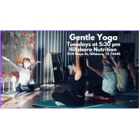 Gentle Yoga Tuesdays at 5.30