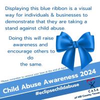 Go Blue Day! Child Abuse Awareness Event in Hillsboro, Texas