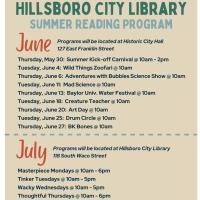Summer Reading Program at Historic City Hall