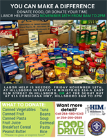 Boy Scouts and HIMS Food Drive - helpers needed!