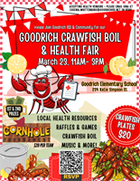 Goodrich Health Fair & Crawfish Boil Fundraiser