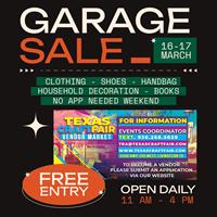 Garage Sale Weekend & Market Day at Texas Craft Fair