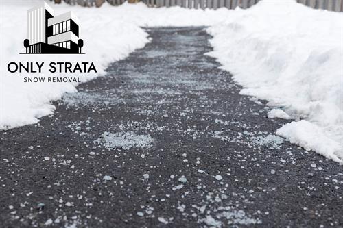 Winter Road Salting by only strata, The first company in British Columbia with a strata only focus