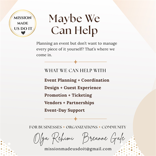 Maybe We Can Help? - Mission Made Us Do It project 