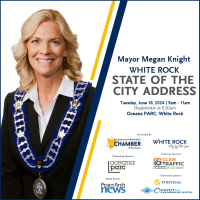 **SOLD OUT** Mayor Megan Knight: White Rock State of the City Address ** Live Streaming Available**