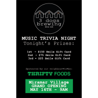 Thrifty Foods Sponsored Music Trivia Nights!