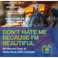 5th Annual Dogs of White Rock 2025 Calendar Photo Shoot