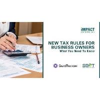 SBOT Digital Impact Learning Lab: New Tax Rules for Business Owners: What You Need to Know