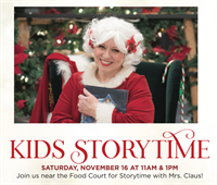 Kids Storytime with Mrs. Claus at Semiahmoo Shopping Centre