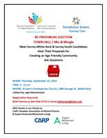 Town Hall / Mix & Mingle: BC Provincial Election