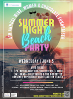 4th Annual Wine, Women and Chocolate Fundraiser - Summer Night Beach Party - by White Rock Soroptimists