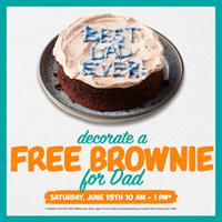 Decorate a FREE Brownie for Dad