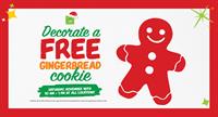 Decorate a FREE Gingerbread Cookie