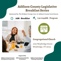 Addison County Legislative Breakfast Series - Weybridge