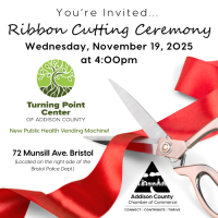 Ribbon Cutting Celebration for Bristol's New Public Health Vending Machine