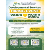CSAC Developmental Services Hiring Event