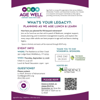 Planning As We Age Lunch & Learn