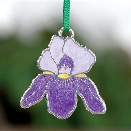 Purple Iris Ornament
