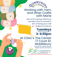 Working with Yarn, and other Crafts
