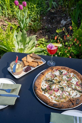 dinner in the garden patio
