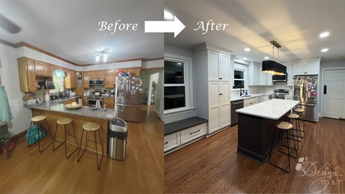 Before/After of a Kitchen Renovation (Collinsville, VA)