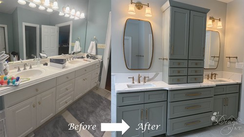 Before/After of a Bathroom Renovation (Danville, VA)