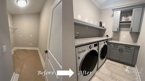 Before/After of a Laundry Renovation (Greensboro, NC)