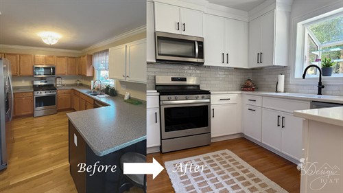 Before/After of Kitchen Remodel (Oak Ridge, NC)