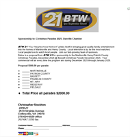 Beyond The Walls, Inc. (BTW21) - Martinsville