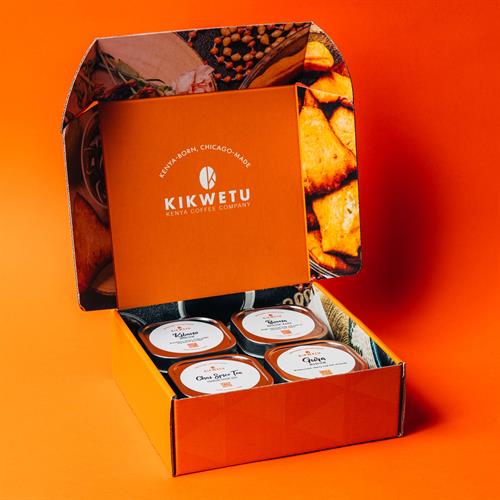 The kikwetu Coffee and Tea gift box