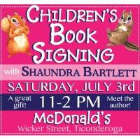 Children's Book Signing with local author Shaundra Bartlett