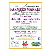 Ticonderoga Area Farmers Market Local Authors Day