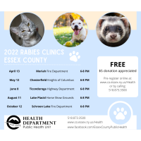 2022 Essex County Rabies Clinic at Ticonderoga Highway Department