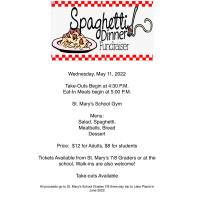 St. Mary's School 7/8 Grade Spaghetti Dinner Fundraiser