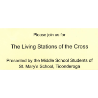 The Living Stations of the Cross at St. Mary's Church