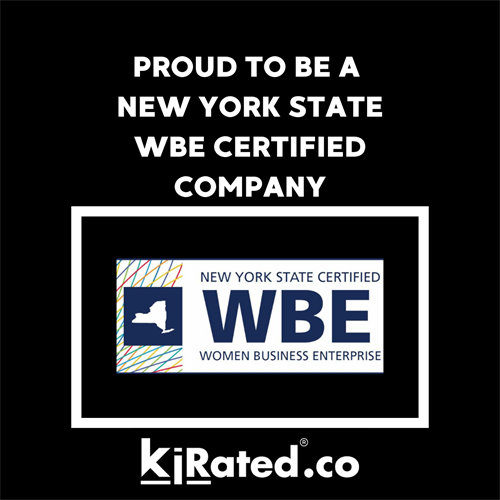 Kirated is recognized by NY State as a WBE