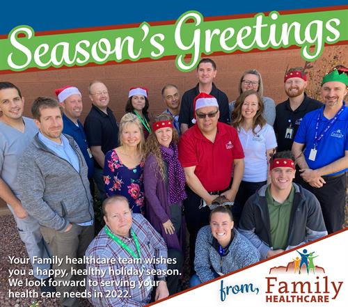 Season's Greetings from our team of health care providers!