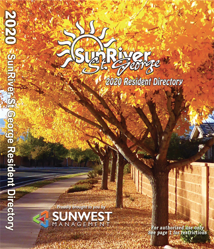 2020 SunRiver Resident Annual Directory 2020 SunRiver Resident Annual Directory