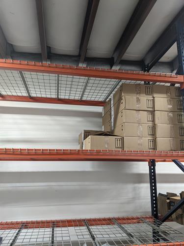 Pallet Racking with Boxes in Storage