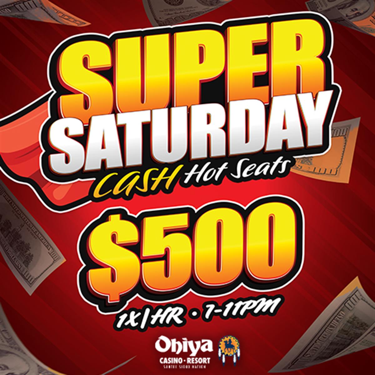 Ohiya Casino & Resort Super Saturday Hot Seats Jan 13, 2024