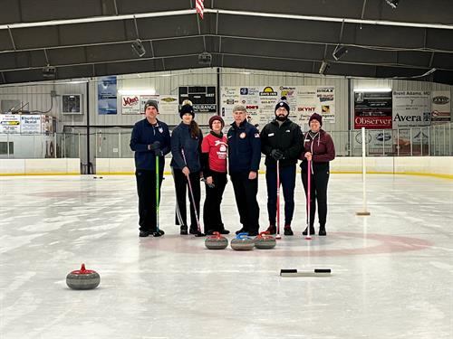 2014 Olympic Coach Tim Muller visits Yankton Curling Club